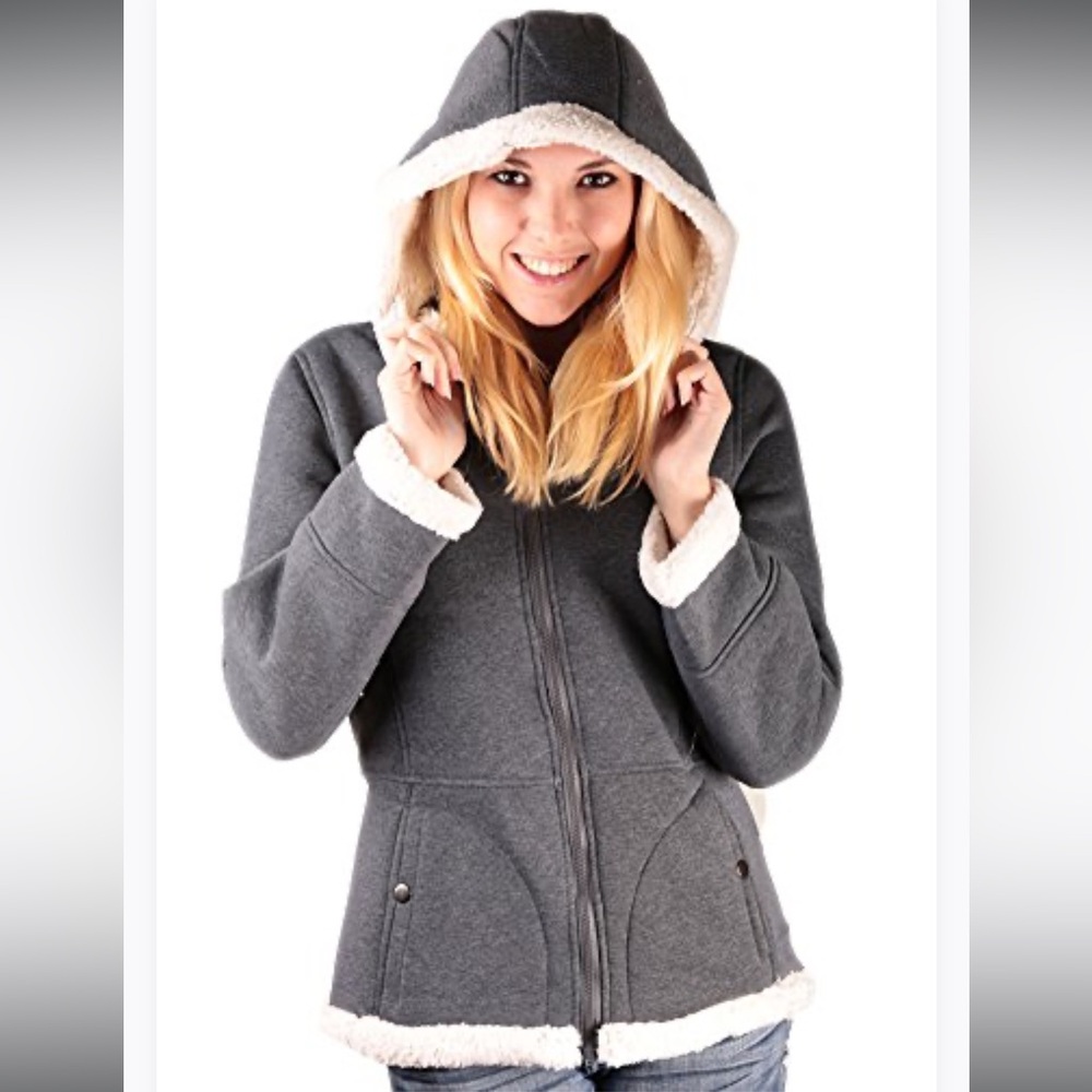 Weatherproof Gray Hooded fleece lined Jacket